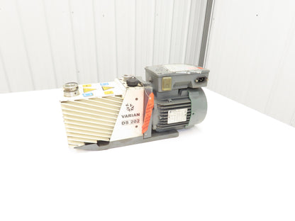 Varian DS 202 Two-Stage Rotary Vane Vacuum Pump 5.8CFM 1720 RPM 1Hp 115/230V 1PH