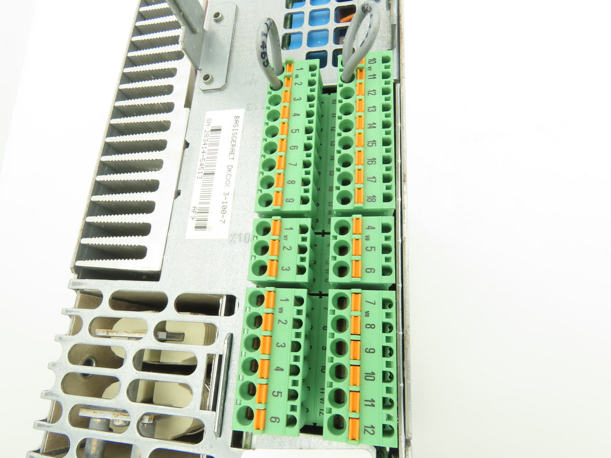 Rexroth R911279431 DKC03.3-100-7-FW ECODRIVE03 Servo Drive 200-480V 3Ph In