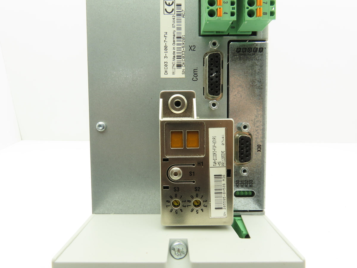 Rexroth R911279431 DKC03.3-100-7-FW ECODRIVE03 Servo Drive 200-480V 3Ph In