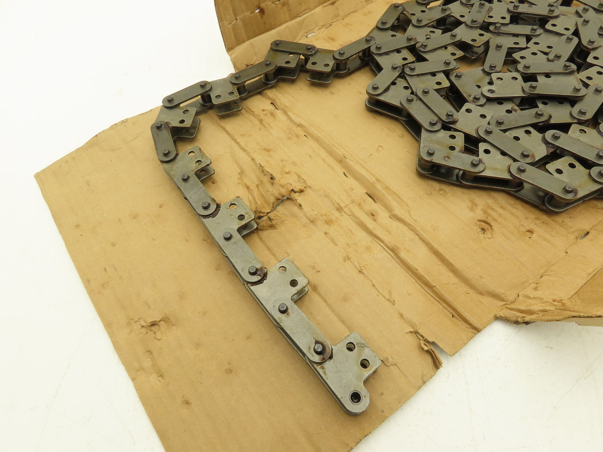 Tsubaki C2050 SK-2 Conveyor Attachment Roller Chain 1.25" Double Pitch 10Ft