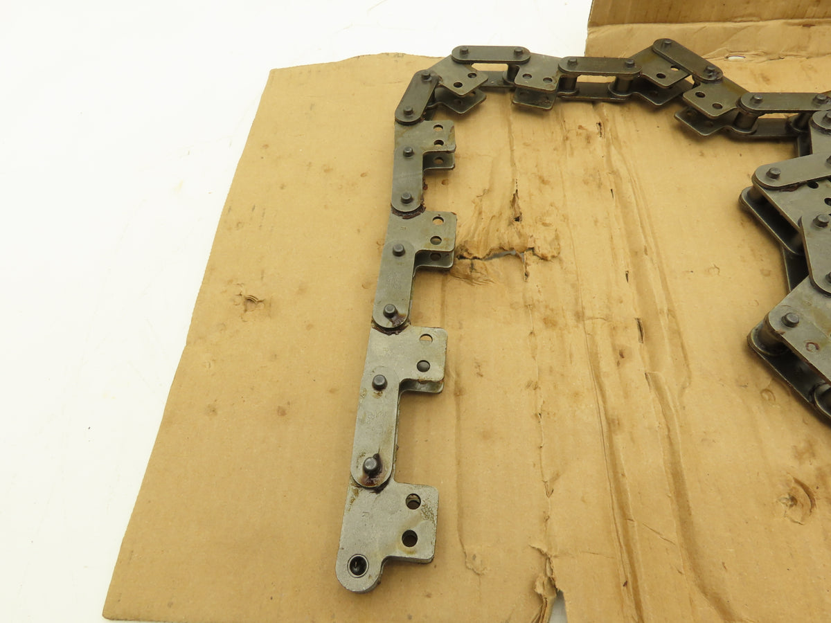 Tsubaki C2050 SK-2 Conveyor Attachment Roller Chain 1.25" Double Pitch 10Ft