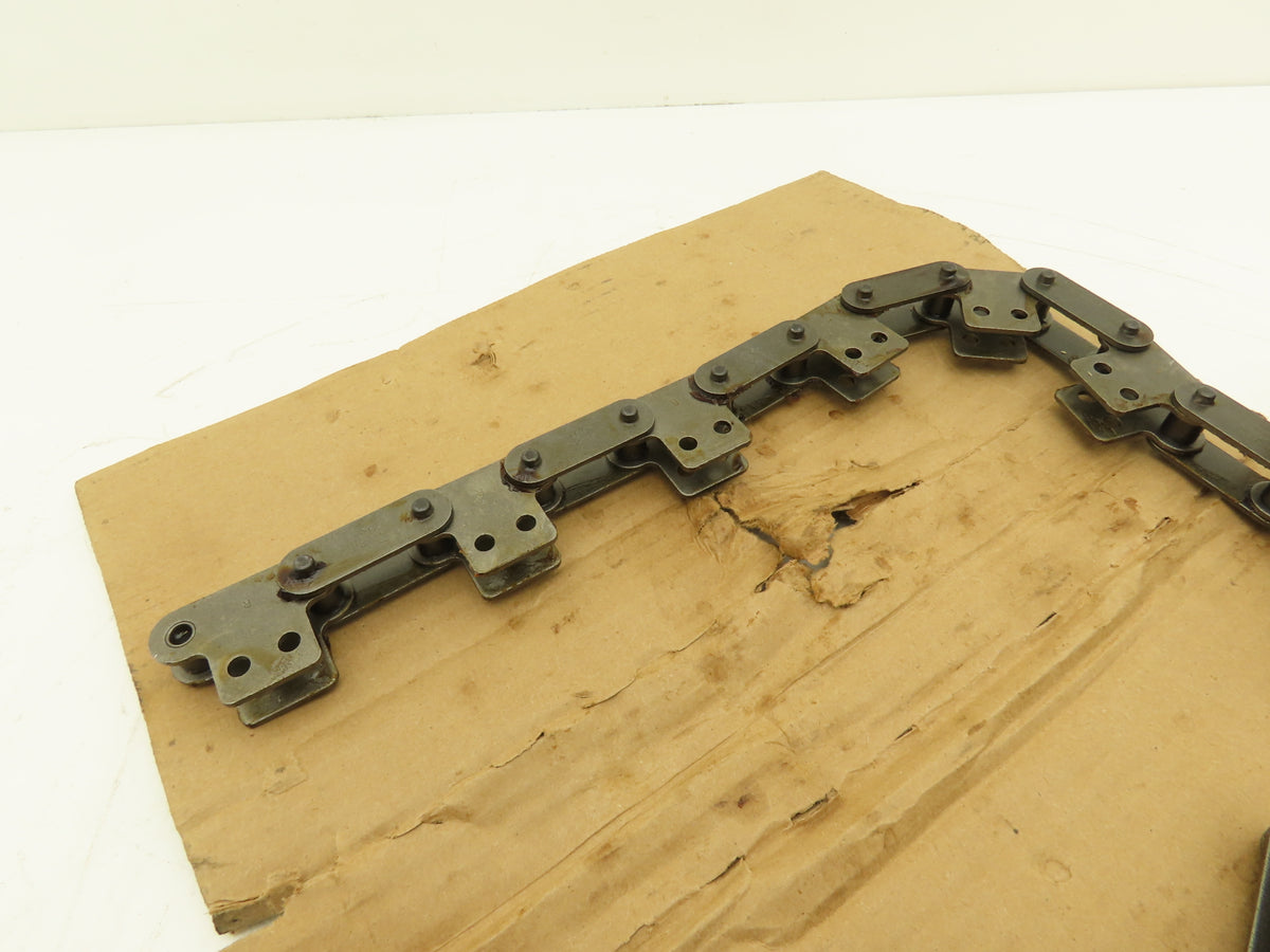 Tsubaki C2050 SK-2 Conveyor Attachment Roller Chain 1.25" Double Pitch 10Ft