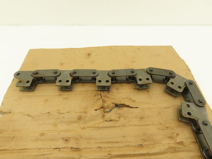 Tsubaki C2050 SK-2 Conveyor Attachment Roller Chain 1.25" Double Pitch 10Ft