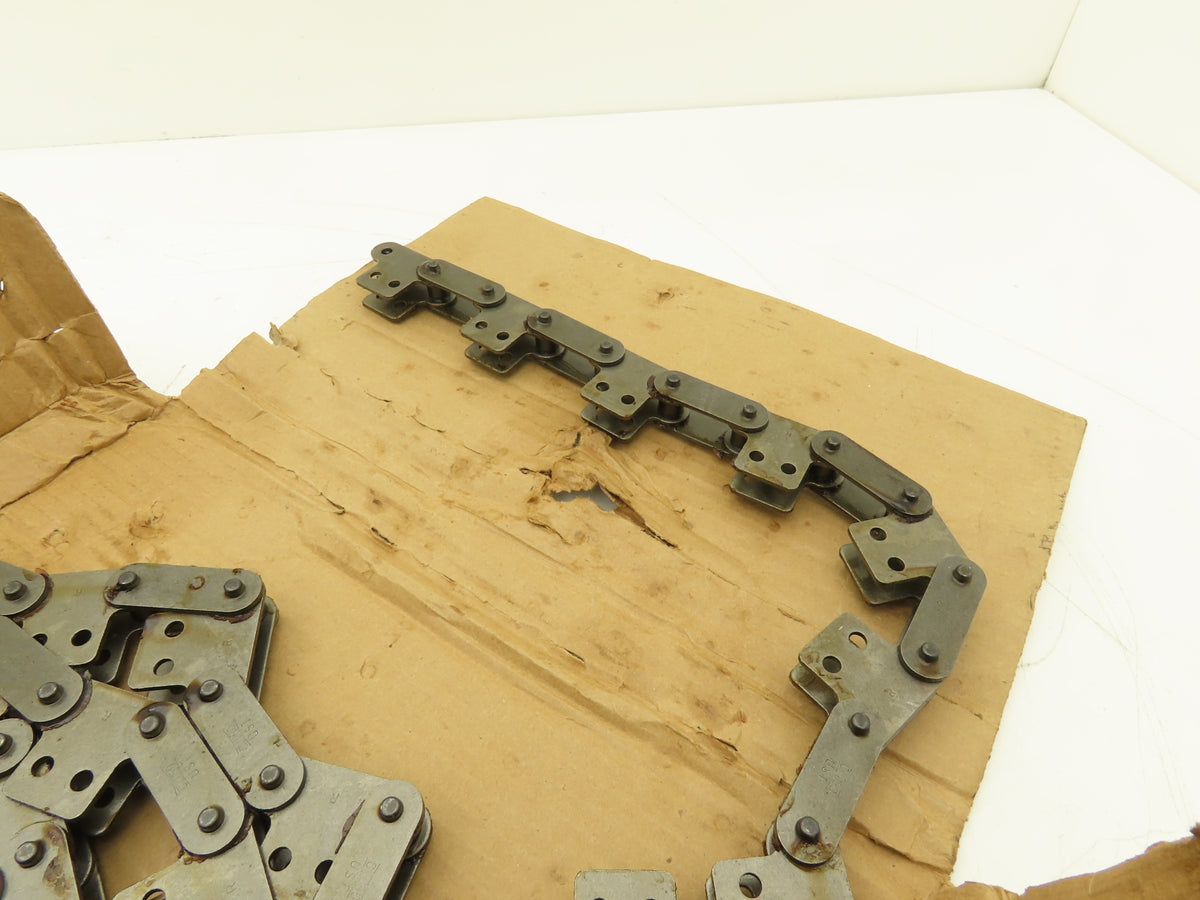 Tsubaki C2050 SK-2 Conveyor Attachment Roller Chain 1.25" Double Pitch 10Ft