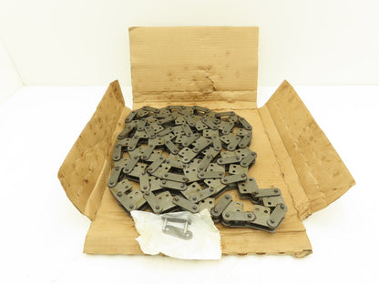 Tsubaki C2050 SK-2 Conveyor Attachment Roller Chain 1.25" Double Pitch 10Ft
