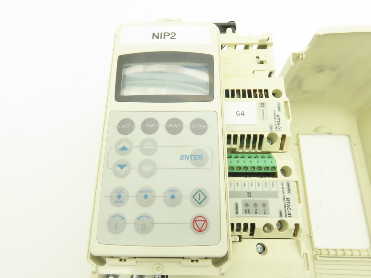 ABB ACS800-U1-0009-5+P901 Variable Speed AC Drive VFD 5.5kw 7.5Hp 480V 3PH