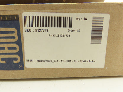 Illig 9127767 Pneumatic Pilot Valve 1"NPT 3/2 24V MAC 67A-A1-DBA-DU-DDAJ-1JA