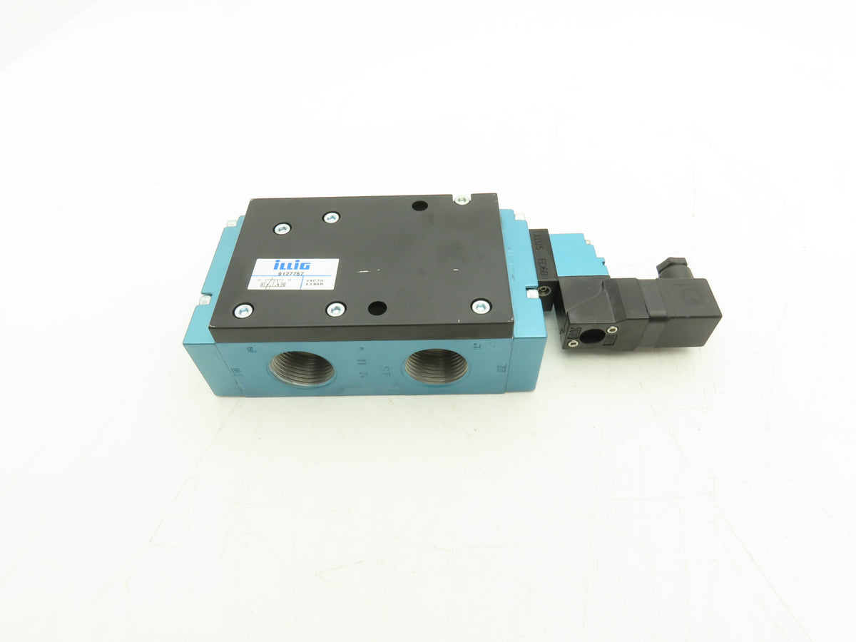 Illig 9127767 Pneumatic Pilot Valve 1"NPT 3/2 24V MAC 67A-A1-DBA-DU-DDAJ-1JA