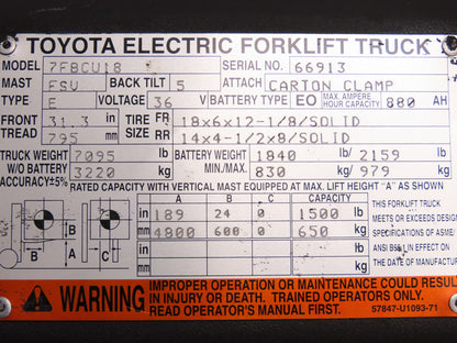 Danfoss OSPC 50 ON Forklift Hydraulic Power Steering Off Toyota 7FBCU18