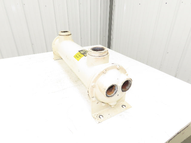 Gardner Denver 200EDM292 Air Compressor Shell & Tube Heat Exchanger 1.5"x 3"NPT