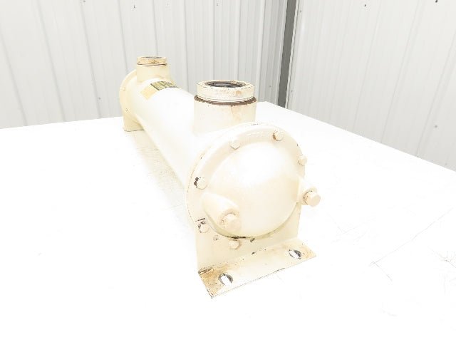 Gardner Denver 200EDM292 Air Compressor Shell & Tube Heat Exchanger 1.5"x 3"NPT