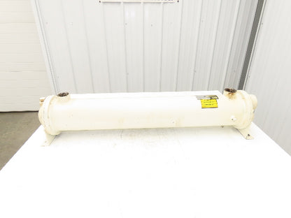 Gardner Denver 200EDM349 Air Compressor Shell & Tube Heat Exchanger 1.5"NPT