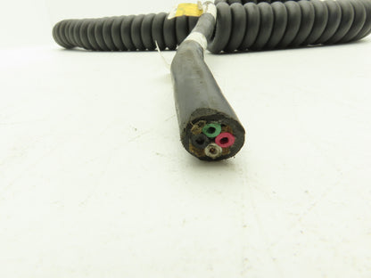 Whitney Blake 4-9128-88-96W Retractile Cord Cable SEOW 4 Wire 14 Awg Coiled 8'