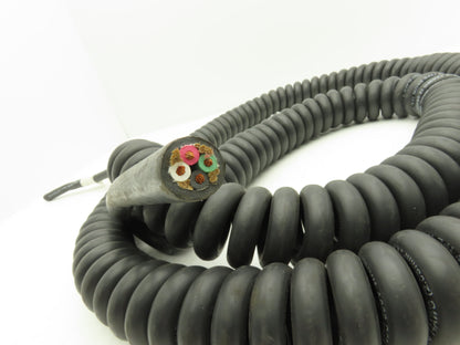 Whitney Blake 4-9128-88-96W Retractile Cord Cable SEOW 4 Wire 14 Awg Coiled 8'