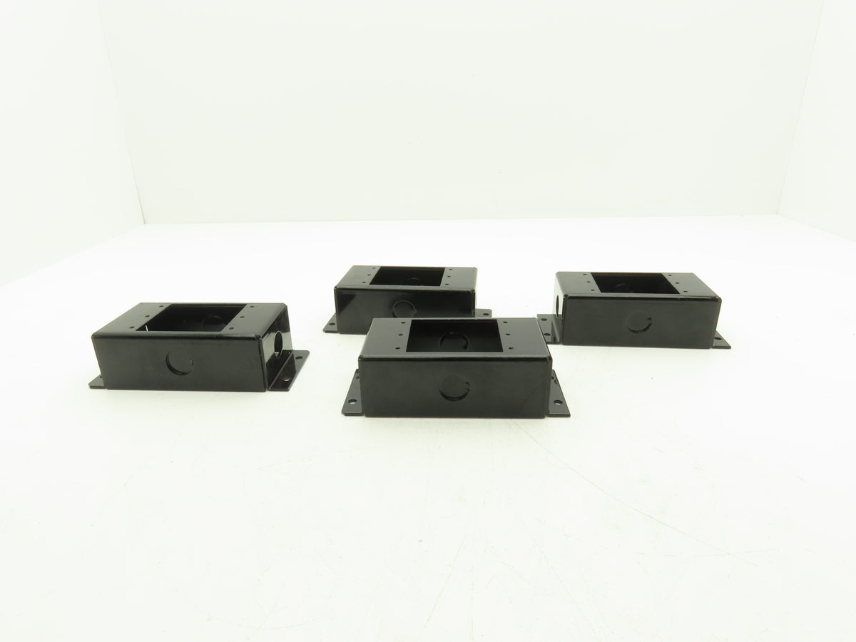 Surface Mount Enclosure Steel 3" x 5-1/2" Box 6-3/4" With Tabs Lot of 4
