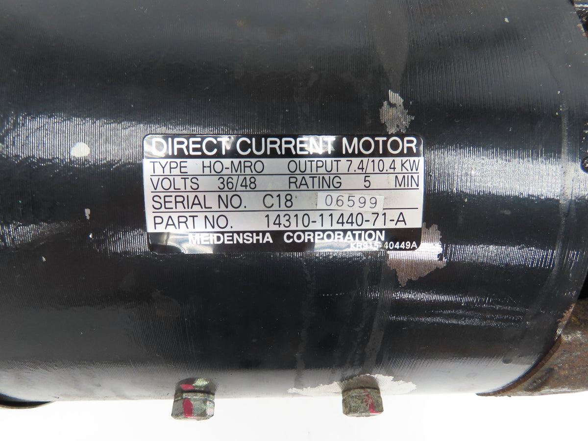 Meidensha 14310-11440-71-A Forklift Motor 36/48V 7.4/10.4kW Output Off 7FBCU18