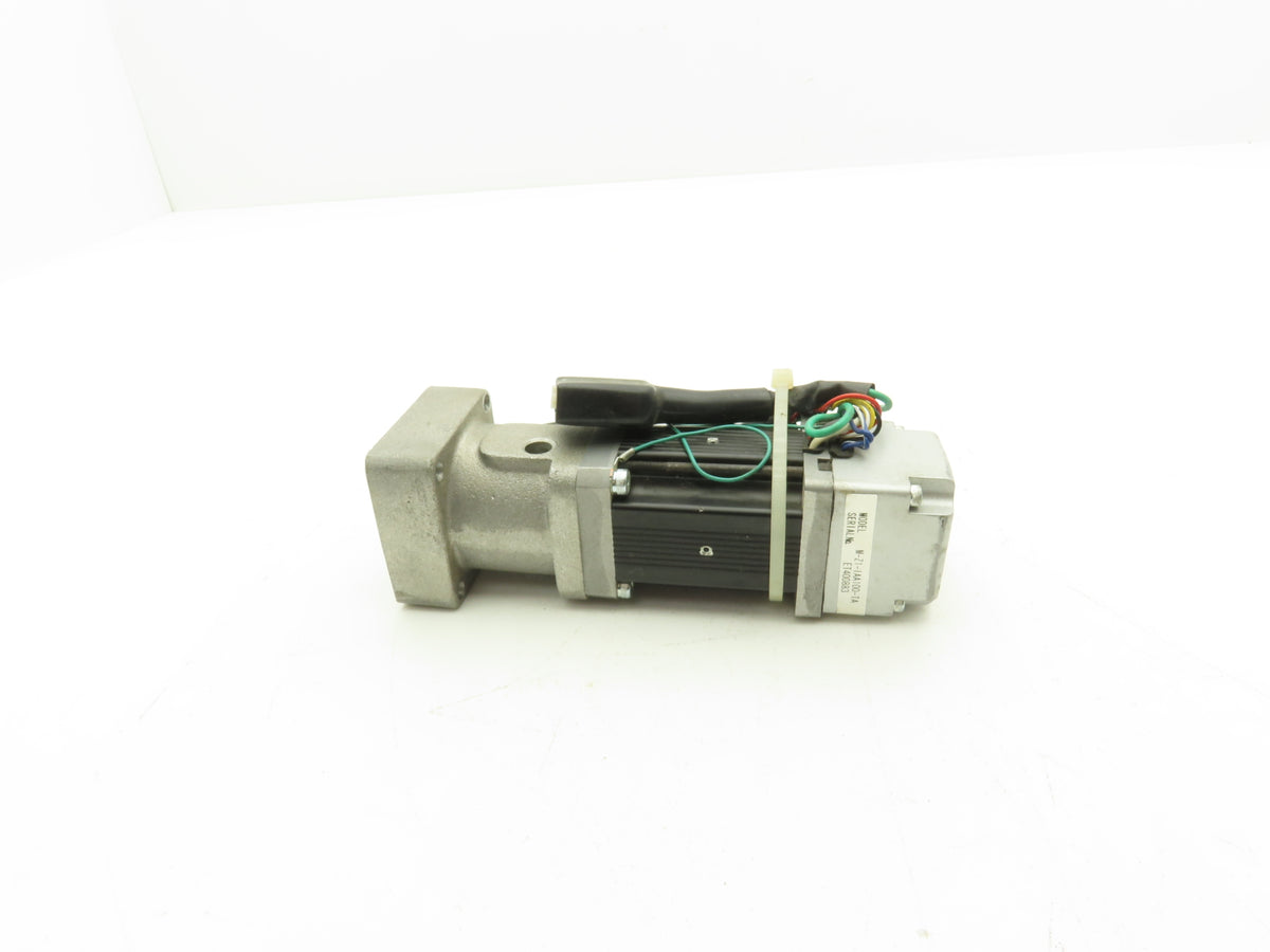 IAI M-Z1-1AA100-TA Servo Motor W Gear Head Adapter Likely 8mm Smooth Shaft