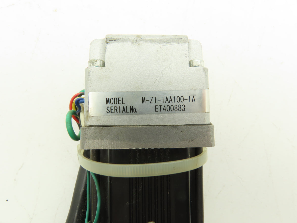 IAI M-Z1-1AA100-TA Servo Motor W Gear Head Adapter Likely 8mm Smooth Shaft