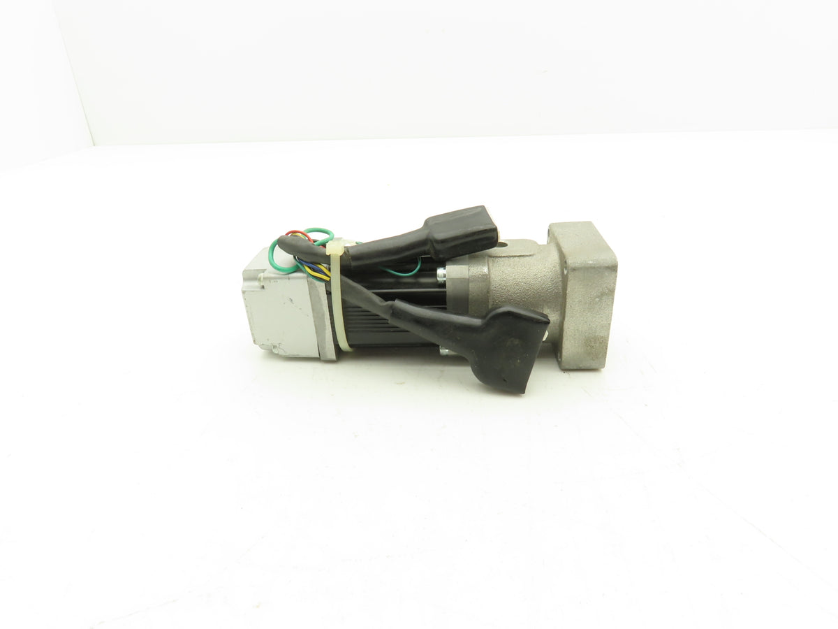 IAI M-Z1-1AA100-TA Servo Motor W Gear Head Adapter Likely 8mm Smooth Shaft