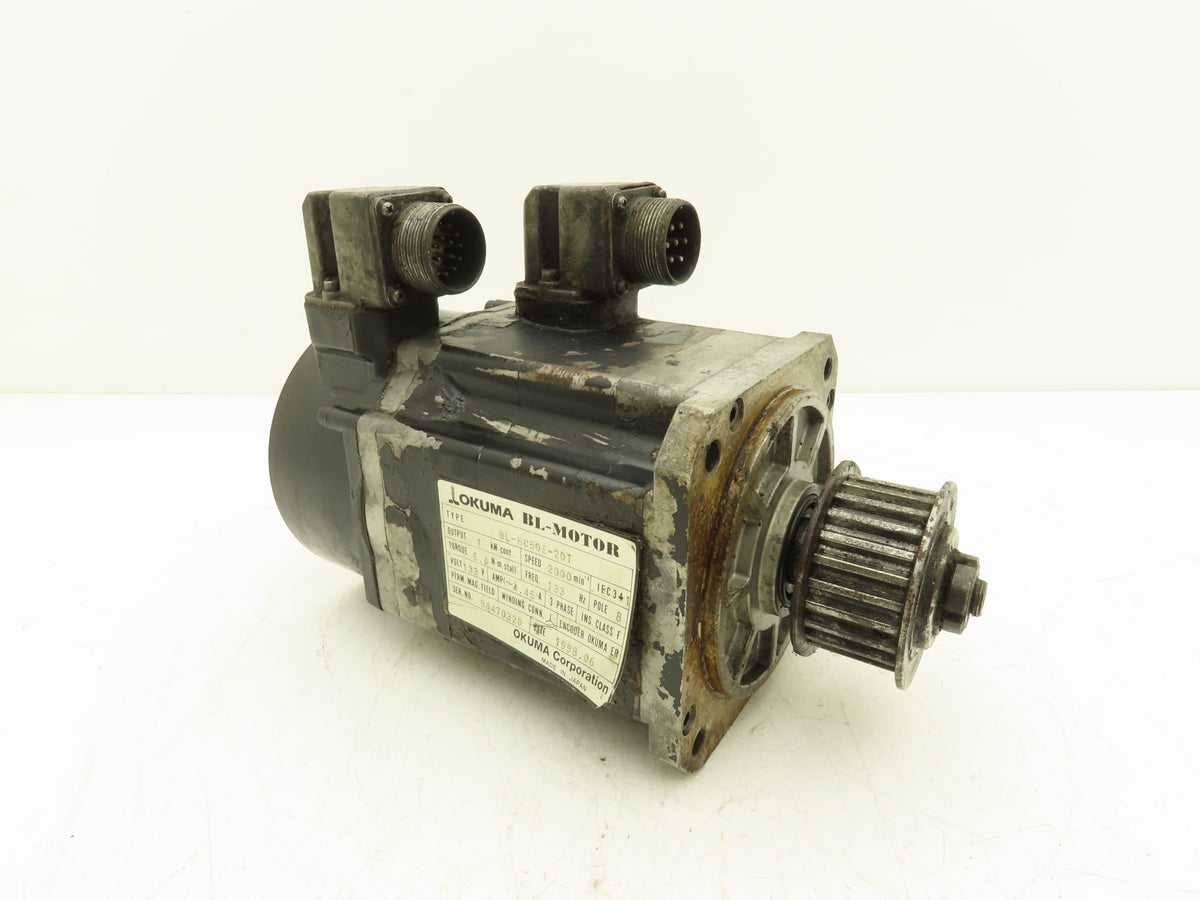 Okuma BL-MC50E-20T AC Servo Motor 1kW 2000 RPM 133V 3PH BL-Motor