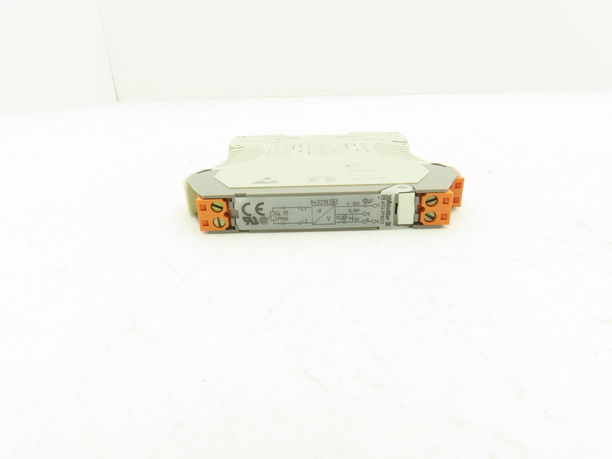 Weidmuller 843218 WAVESERIES WTS4 PT100/2 Select V Temperature Converter 0-10V