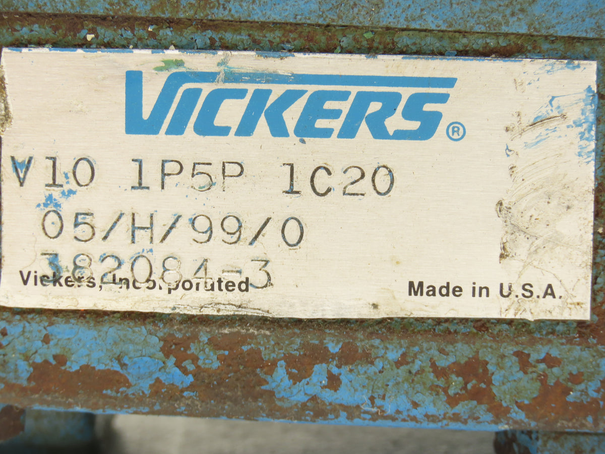 Eaton Vickers V10 1P5P 1C20 Hydraulic Vane Pump 7.5 GPM 2500 PSI SAE-A 2-Bolt