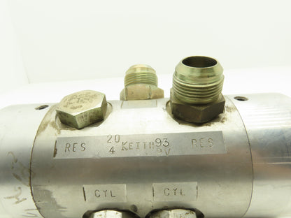 Keith Hydraulic Walking Floor Switching Valve 5/8" Shaft 9"x 4" Body Five Ports