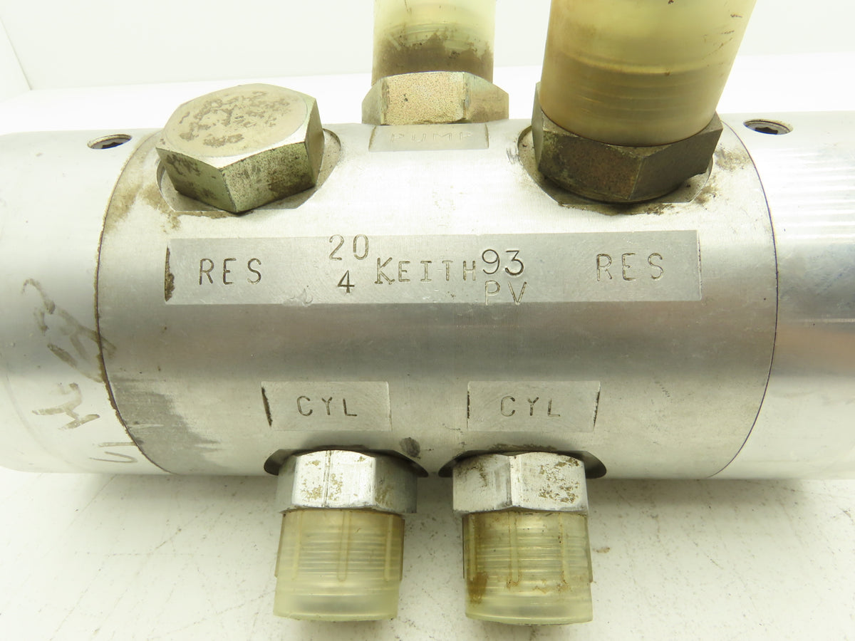 Keith Hydraulic Walking Floor Switching Valve 5/8" Shaft 9"x 4" Body Five Ports
