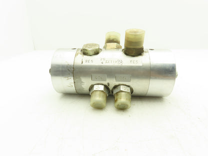 Keith Hydraulic Walking Floor Switching Valve 5/8" Shaft 9"x 4" Body Five Ports