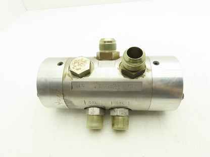 Keith Hydraulic Walking Floor Switching Valve 5/8" Shaft 9"x 4" Body Five Ports