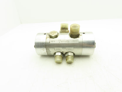 Keith Hydraulic Walking Floor Switching Valve 5/8" Shaft 9"x 4" Body Five Ports