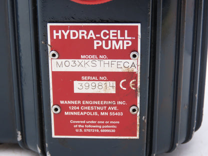 Wanner Hydra-Cell M03XKSTHFECA Stainless Diaphragm Pump 3GPM 1000 PSI 56C