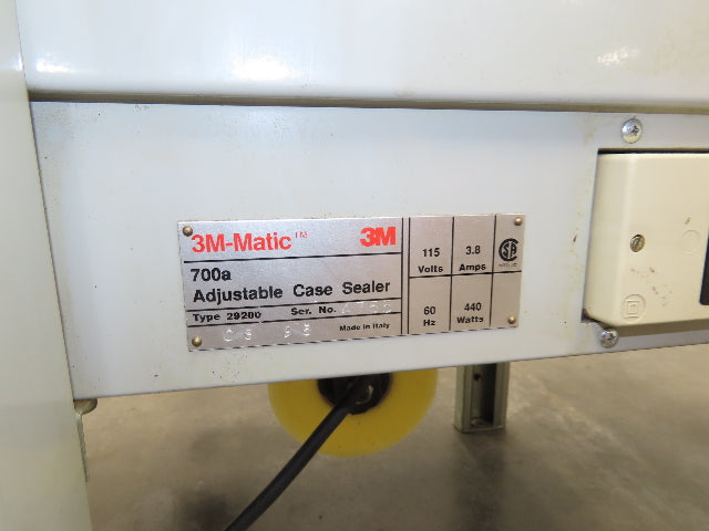 3M-Matic 29200 700A Carton Sealer Taper Adjustable Case Sealing System 115V
