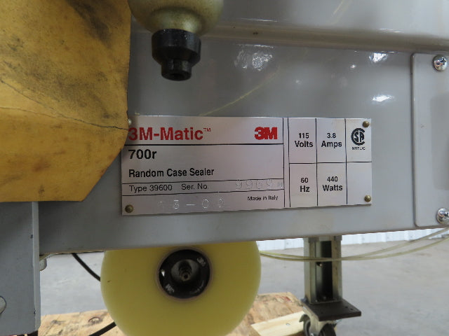 3M-Matic 700R Random Carton Sealer Box Case Dual Taper Machine 115V