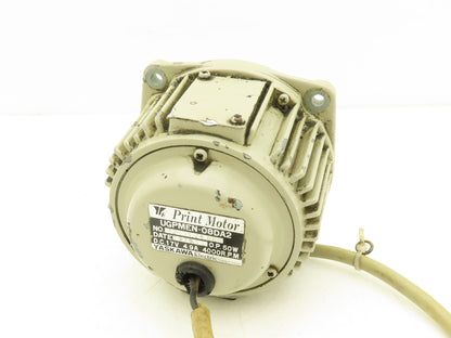 Yaskawa Electric UGPMEN-08DA2 DC Print Motor 17VDC 50W 4.9A 4000 RPM