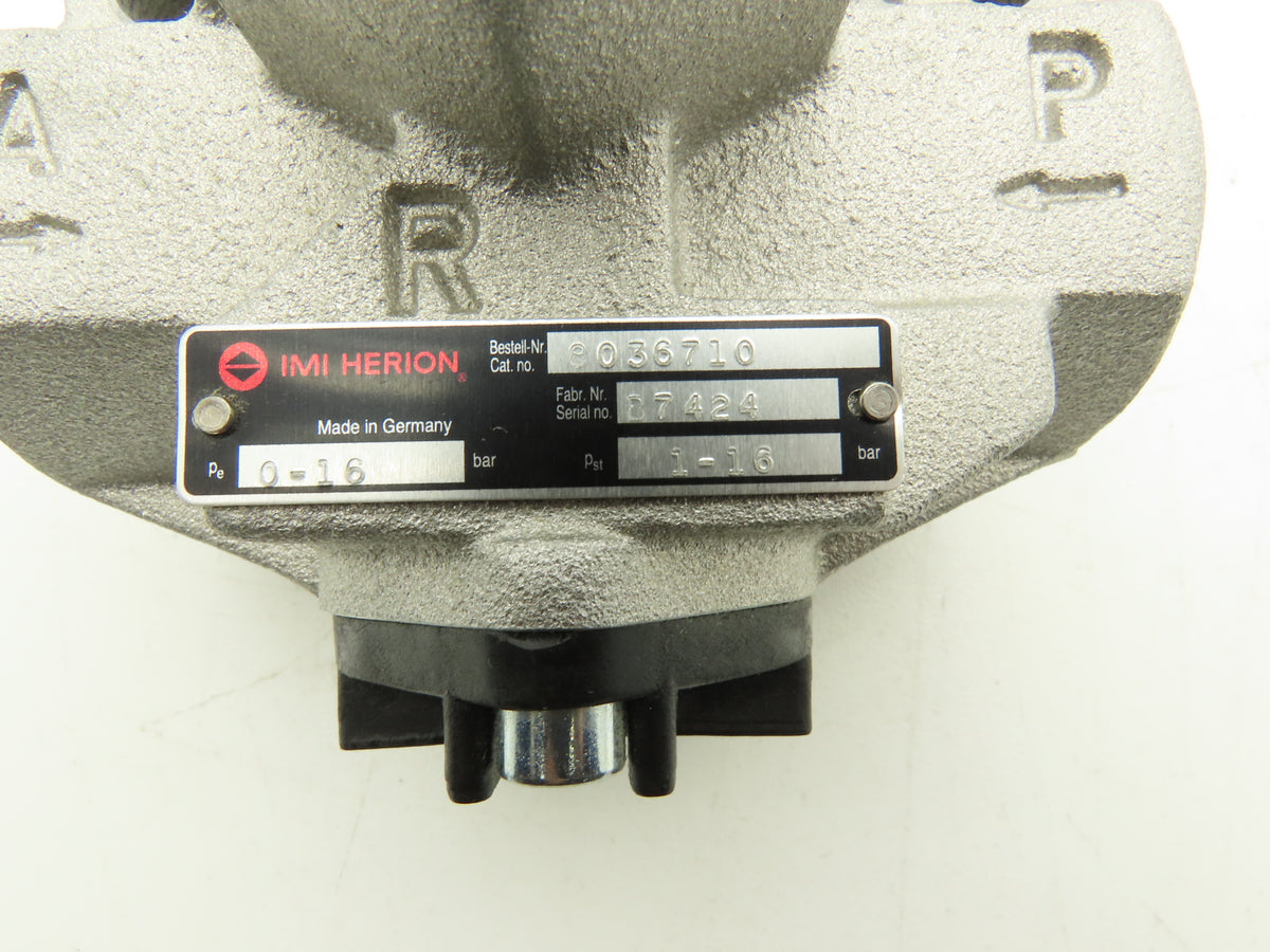 IMI Herion 8036710 Pneumatically Activated 3/2 Directional Control Valve