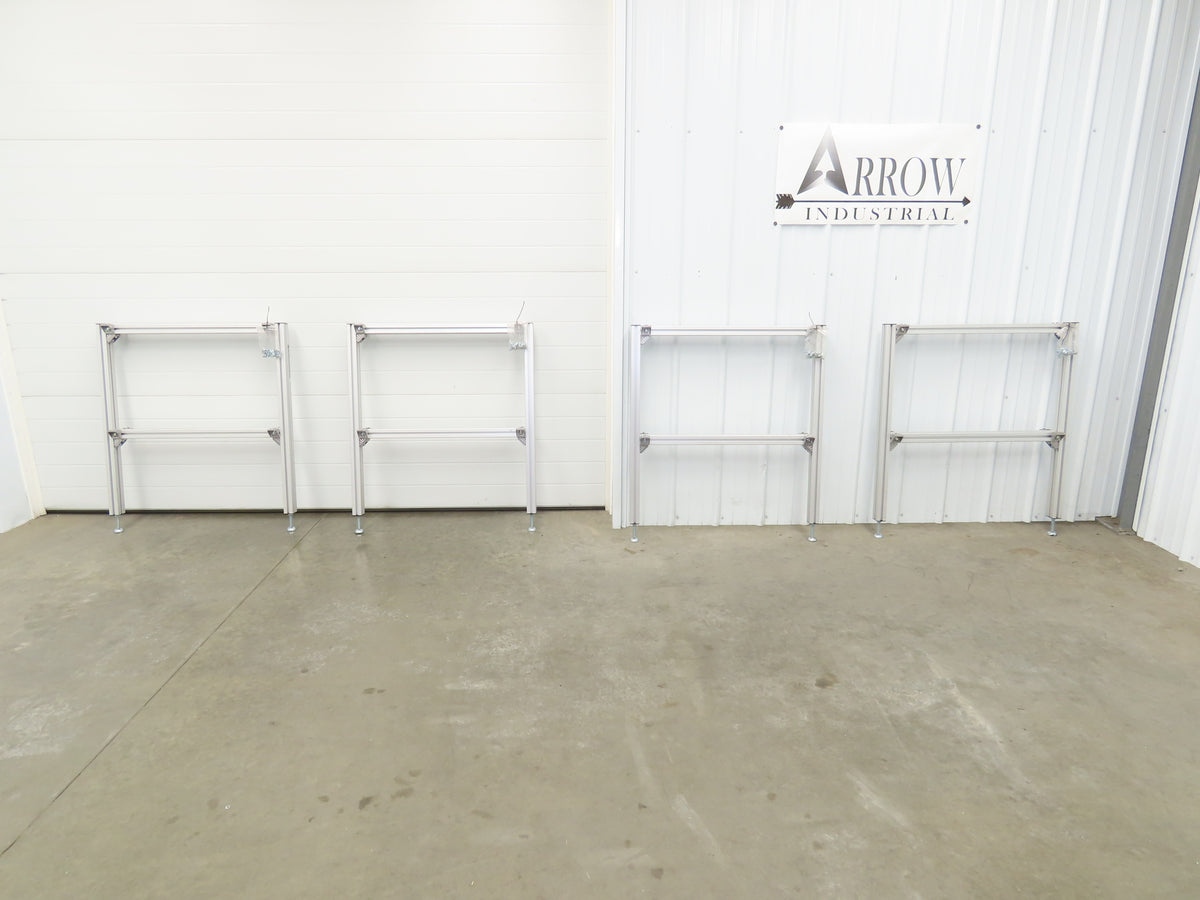 Rexroth CS: 800-1120-100X45-610-100X45 Belt Conveyor Leg 800mm W 44"H  Lot of 4