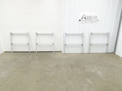 Rexroth CS: 800-1120-100X45-610-100X45 Belt Conveyor Leg 800mm W 44"H  Lot of 4