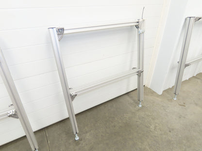 Rexroth CS: 800-1120-100X45-610-100X45 Belt Conveyor Leg 800mm W 44"H  Lot of 4