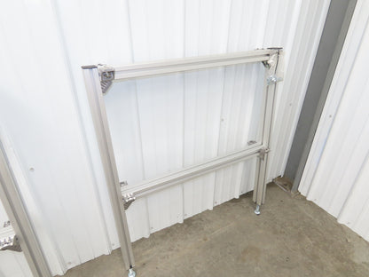Rexroth CS: 800-1120-100X45-610-100X45 Belt Conveyor Leg 800mm W 44"H  Lot of 4