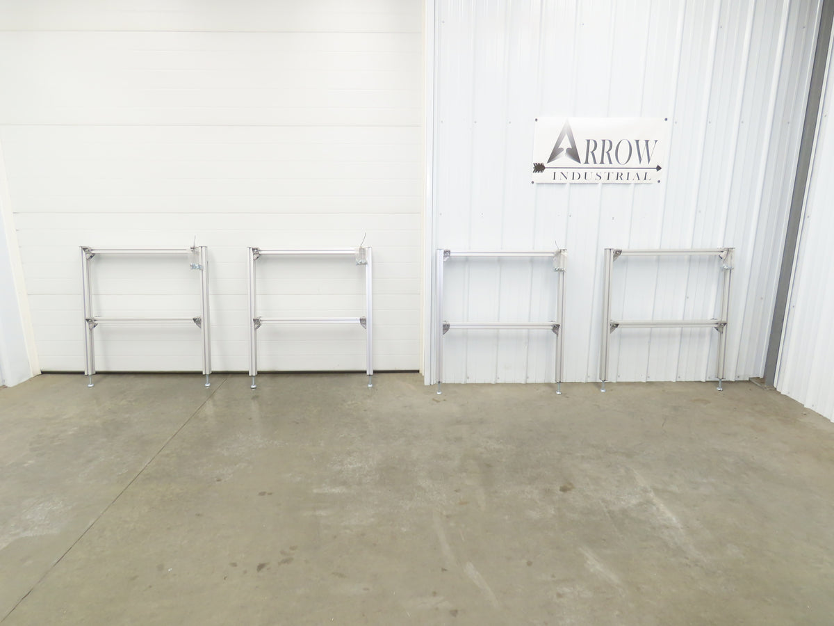 Rexroth CS: 800-1120-100X45-610-100X45 Belt Conveyor Leg 800mm W 44"H  Lot of 4