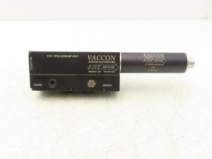 Vaccon VP80-220M-MP-RAP Venturi Vacuum Pump w ST Series Silencer 677 MBAR