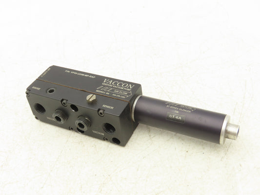 Vaccon VP80-220M-MP-RAP Venturi Vacuum Pump w ST Series Silencer 677 MBAR