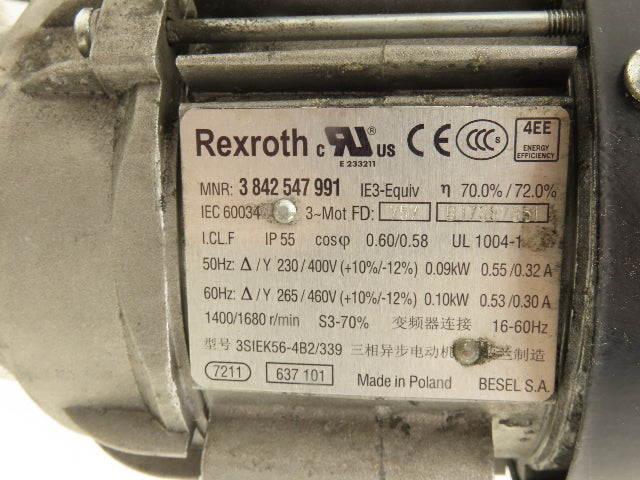 Rexroth HQ2/U LWT400 Transverse Belt Conveyor Lift Transfer 160x400mm 3PH Drive