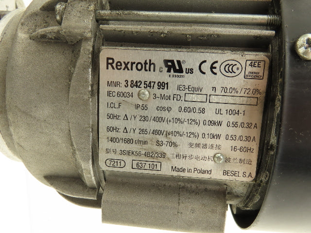Rexroth HQ2/U LWT400 Transverse Belt Conveyor Lift Transfer 240x400mm 3PH Drive