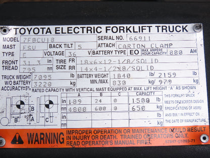 Toyota 57120-11442-71 Forklift Dash Display Meter Ignition Assembly Off 7FBCU18