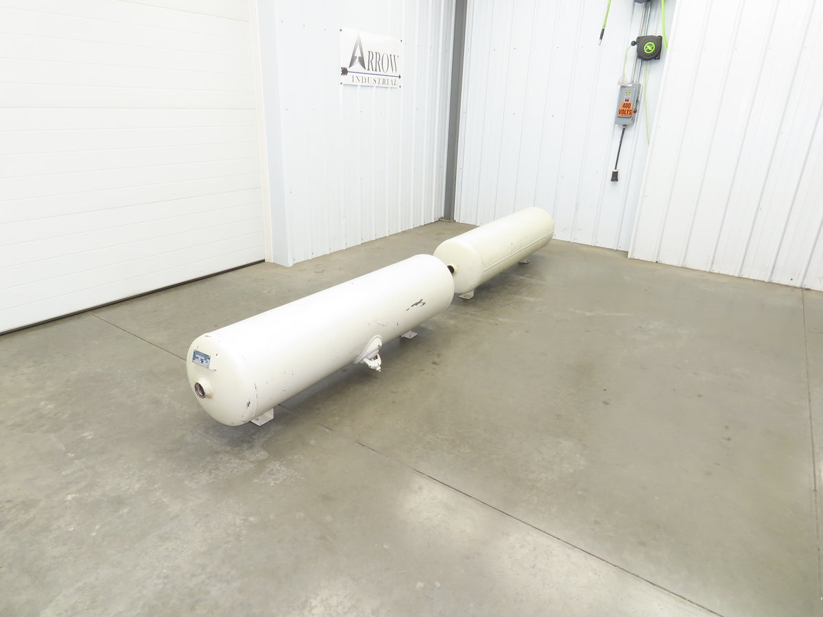 Horizontal Pneumatic Air Receiver Tank 52 Gal 200L 145PSI 10 Bar Lot of 2
