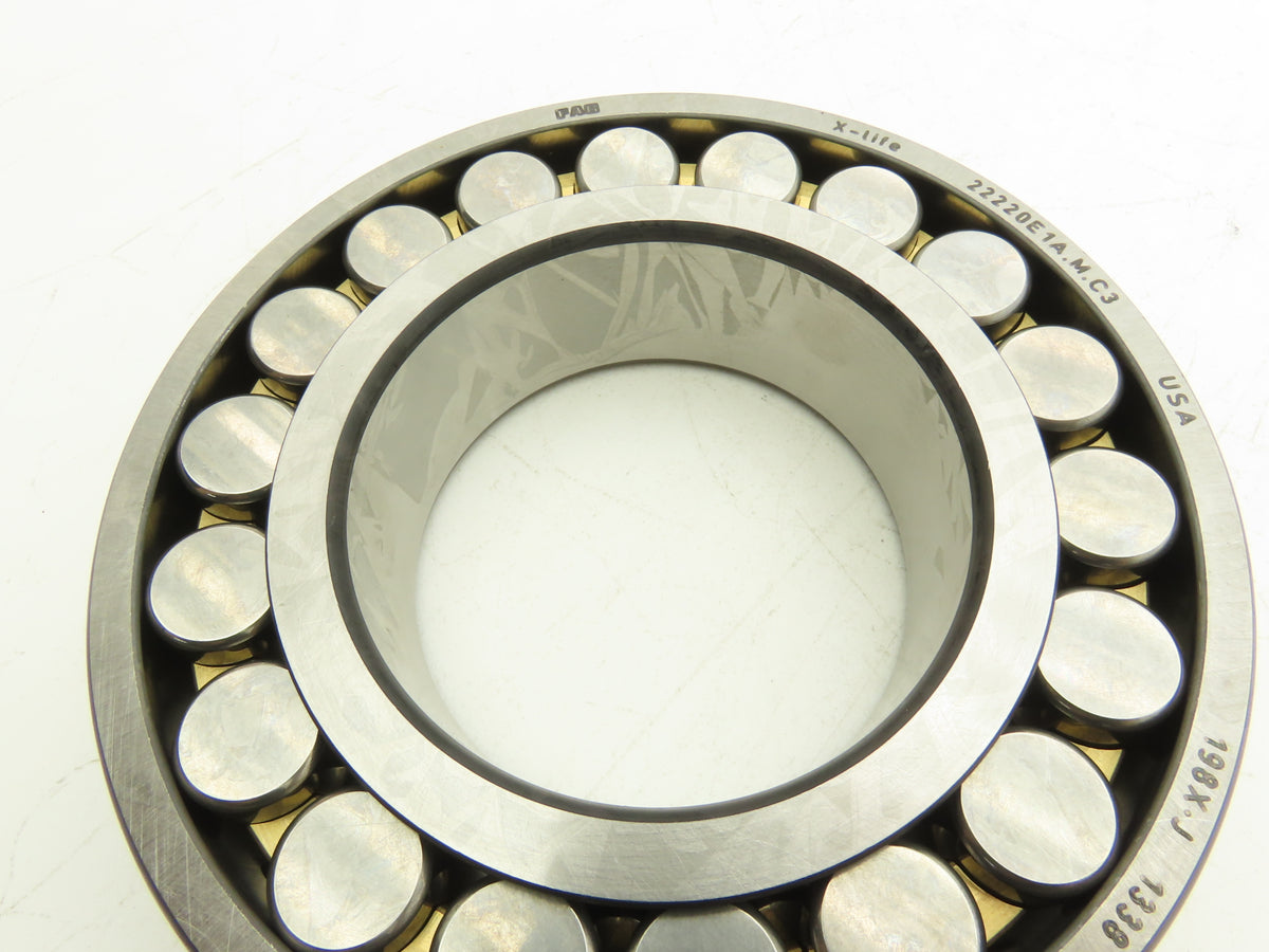 FAG 22220 E1A M C3 X-life Spherical Roller Bearing 100mm ID x180mm OD x46mm W