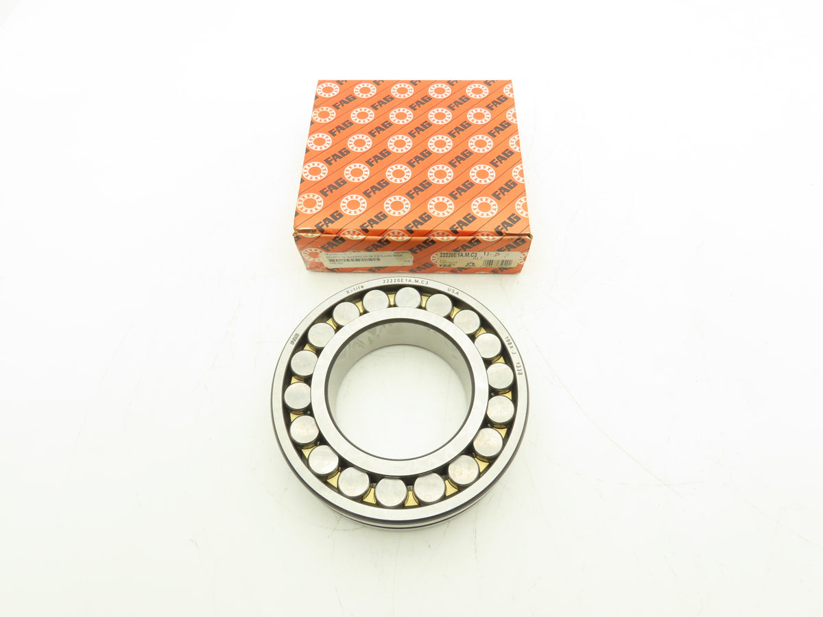 FAG 22220 E1A M C3 X-life Spherical Roller Bearing 100mm ID x180mm OD x46mm W