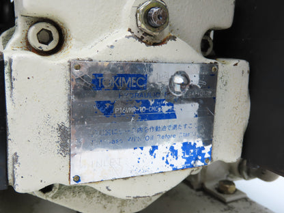 Tokimec TU-PAC TU4C Hydraulic Power Unit 8 Gal 8gpm 2000psi 3Hp 220V 3PH P16VMR